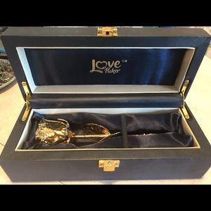 REAL rose covered in 14k gold